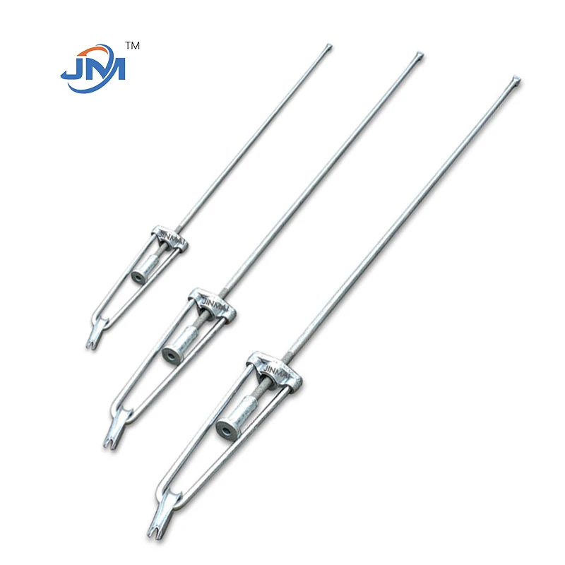 Type réglable d'arc séjour Rod avec les produits galvanisés d'OEM d'immersion chaude de plaque de base