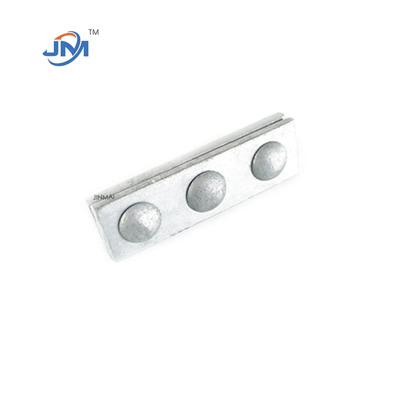 Collier de serrage à trois boulons galvanisé à chaud