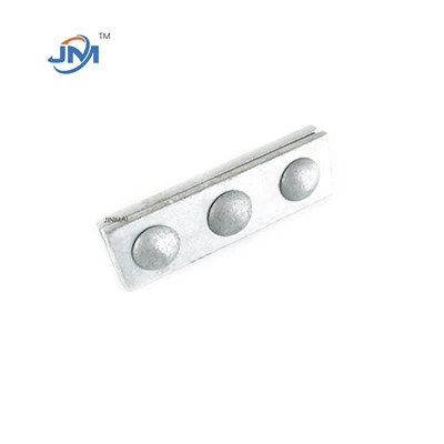 Collier de serrage à trois boulons galvanisé à chaud